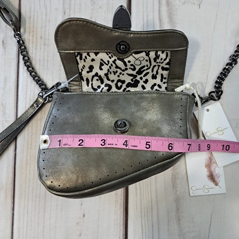 Jessica Simpson Connie Crossbody Bag with Belt loops, Wristlet loop